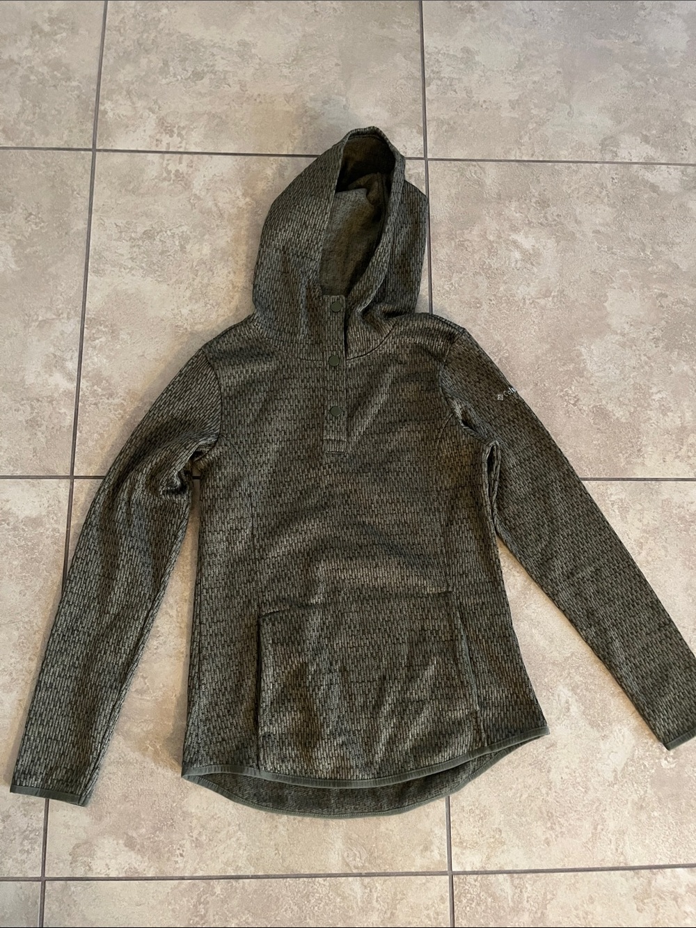 Columbia olive green hooded sweater